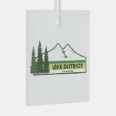 Ornement En Verre Lake District National Park Green Stripes (Avant droite)