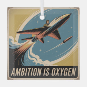 Ornement En Verre L'ambition est de l'oxygène
