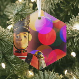 Ornement En Verre L'ami soldat jouet classique de Noël de SlipperyJo