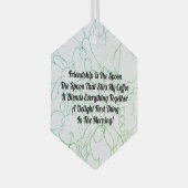 Ornement En Verre L'Amitié Est La Cuillère (Avant droite)