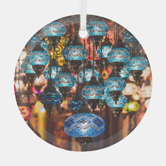 Ornement En Verre Lampes turques : art en verre de mosaïque (Recto)