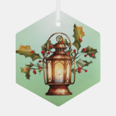Ornement En Verre lanterne de Noël (Verso)