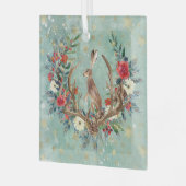 Ornement En Verre Lapin dans Antlers de Noël (Avant gauche)
