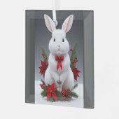 Ornement En Verre Lapin de Noël (Avant gauche)