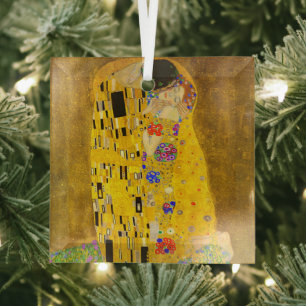 Ornement En Verre Le célèbre tableau de Gustav Klimt, The Kiss.