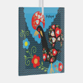 Ornement En Verre Le coq portugais (Avant droite)