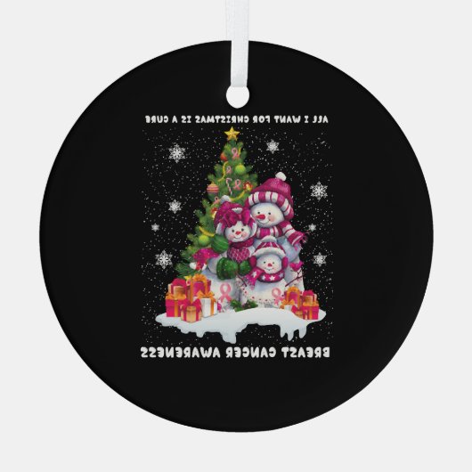 Ornement En Verre Le Tree de Noël (Verso)