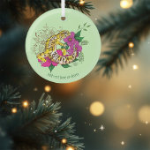 Ornement En Verre Léopard jaune Gecko Vert