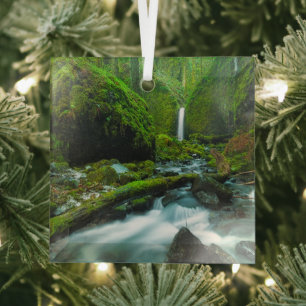 Ornement En Verre Les cascades   Grotto Falls, Oregon