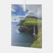 Ornement En Verre Les cascades | Îles Féroé, Danemark (Avant gauche)