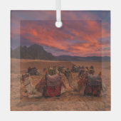 Ornement En Verre Les déserts | Camels Sinai Mountains Egypte (Recto)