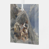 Ornement En Verre Les guerriers d'Apache : une embuscade sur la cava (Avant gauche)