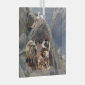 Ornement En Verre Les guerriers d'Apache : une embuscade sur la cava (Avant droite)