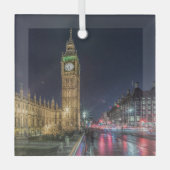 Ornement En Verre Les monuments | Big Ben la nuit (Recto)