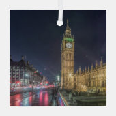 Ornement En Verre Les monuments | Big Ben la nuit (Verso)