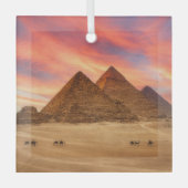 Ornement En Verre Les monuments | Les grandes pyramides (Recto)