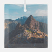 Ornement En Verre Les monuments | Machu Picchu, Pérou (Recto)