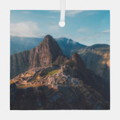 Ornement En Verre Les monuments | Machu Picchu, Pérou (Verso)