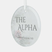 Ornement en verre "Les noms de Jésus" - L'Alpha (Avant gauche)