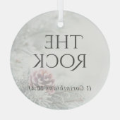 Ornement en verre "Les noms de Jésus" - Le Rocher (Verso)