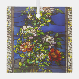 Ornement En Verre Les pivoines dans le vitrail