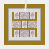 Ornement En Verre Licorice Irrésistible en crème glacée en Caramel (Verso)