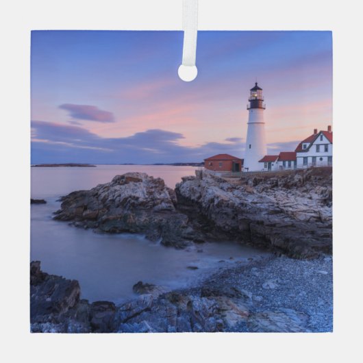 Ornement En Verre Lighthouses | Cape Elizabeth, Maine (Verso)