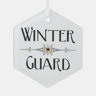 Ornement En Verre Ligne décorative de garde d'hiver