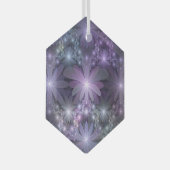 Ornement En Verre Lit de fleurs Art Fractal Abstrait tendance brilla (Avant droite)