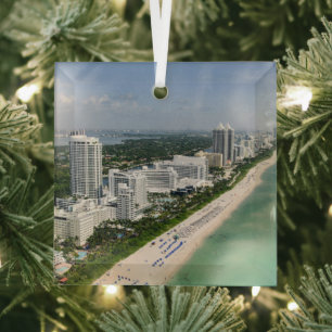 Ornement En Verre Littoral Urban Beach, Miami, Floride