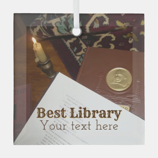 Ornement En Verre Livres du dernier siècle (Recto)