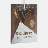 Ornement En Verre Livres du dernier siècle (Avant droite)