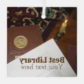 Ornement En Verre Livres du dernier siècle (Verso)