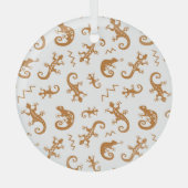 Ornement En Verre Lizards Chameleons : Design Motif sans couture. (Recto)
