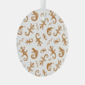 Ornement En Verre Lizards Chameleons : Design Motif sans couture. (Avant droite)