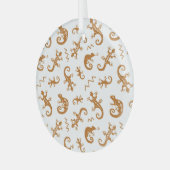 Ornement En Verre Lizards Chameleons : Design Motif sans couture. (Avant gauche)