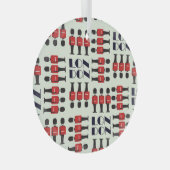 Ornement En Verre Londres, soldats, motif sans soudure (Avant droite)