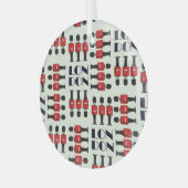 Ornement En Verre Londres, soldats, motif sans soudure (Avant gauche)