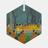 Ornement En Verre L'ornement final du nirvana de Bouddha (Verso)