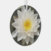 Ornement En Verre Lotus, Nénuphar blanc flottant (Avant droite)