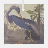 Ornement En Verre Louisiana Heron (Recto)