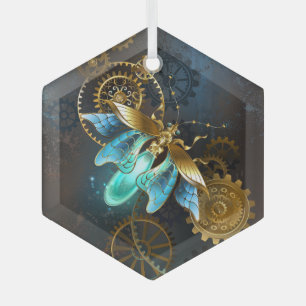 Ornement En Verre Luciole Steampunk