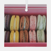 Ornement En Verre Macarons de différentes couleurs (Verso)