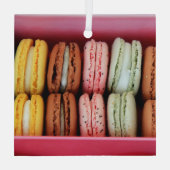 Ornement En Verre Macarons de différentes couleurs (Verso)