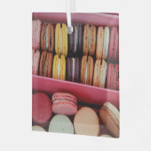 Ornement En Verre Macarons de différentes couleurs (Avant gauche)