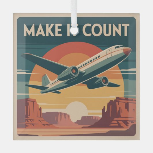 Ornement En Verre Make It Count (Recto)