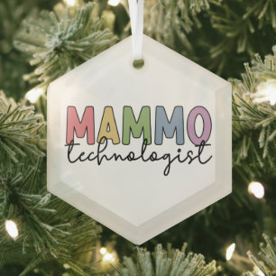 Ornement En Verre Mammo Technologue Mammographie Technicien Cadeaux