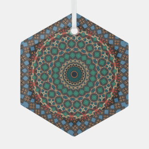 Ornement En Verre Mandala