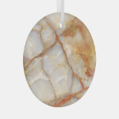 Ornement En Verre Marble Majesty : Élégance brillante (Avant droite)