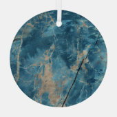 Ornement En Verre Marbre Aqua Onyx : Design Haute Résolution. (Verso)